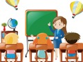 Hra Späť do školy Puzzle  online