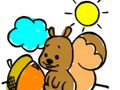 Hra Veverička omaľovánky  online
