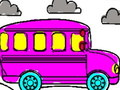 Hra Omaľovánky školský autobus  online