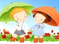 Hra Cartoon Deň detí Puzzle  online