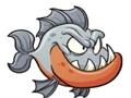 Hra Roztomilé skladačky Piranha  online