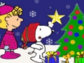 Hra Vianočné puzzle Snoopy  online