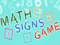 Hra Hra Matematické znamenia  online