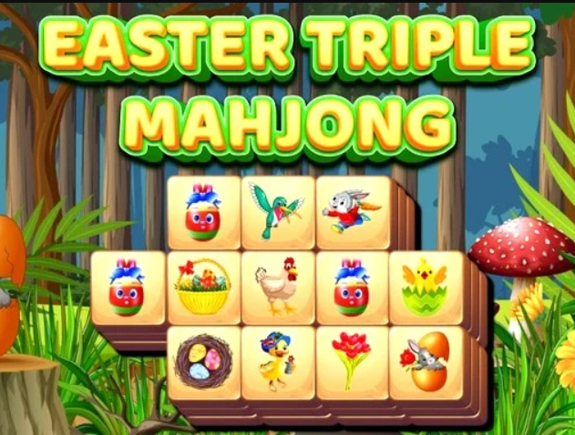 Hra Veľkonočný trojitý mahjong  online