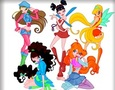 Hra Winx Club sfarbenie  online