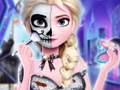 Hra Elsino tetovanie na halloweensku párty  online