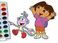 Hra Omaľovánka Dora The Explorer  online