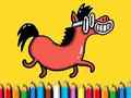 Hra Späť do školy: Pony omaľovánky  online