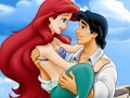 Hra Puzzle morská panna Ariel princezná  online