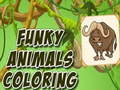 Hra Funky zvieratá sfarbenie  online