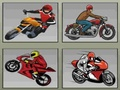 Hra Pamäť pretekárskych motocyklov  online
