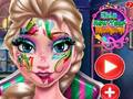 Hra Elsa novoročný make-up  online