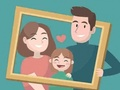 Hra Šťastné rodinné puzzle  online