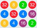 Hra 2-4-8 prepojte rovnaké čísla  online