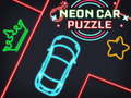 Hra Neónové auto puzzle  online