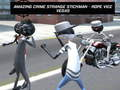Hra Úžasný zločin Strange Stickman Rope Vice Vegas  online
