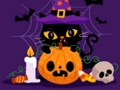 Hra Grumpy Halloween Cats Jigsaw online