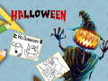 Hra Halloweenske omaľovánky  online