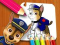 Hra Tlapková patrola: Omaľovánka  online
