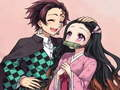 Hra Puzzle Nezuko  online