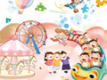 Hra Veselé puzzle ku dňu detí  online