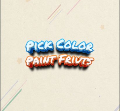 Hra Vyberte si ovocie Color Paint  online