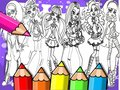 Hra Omaľovánky Monster High  online