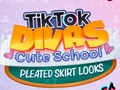 Hra Roztomilá školská skladaná sukňa TikTok Divas vyzerá  online