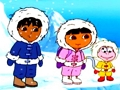 Hra Dora Nájdi 5 rozdielov  online