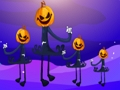 Hra Halloween tekvicový lesný útek  online