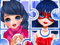 Hra Zimné puzzle  online