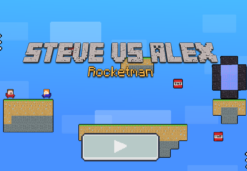 Hra Steve vs Alex Rocketman online