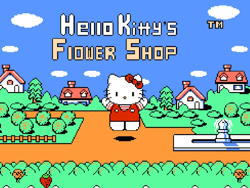 Hra Kvetinová záhrada Hallo Kitty online