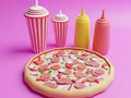 Hra Omaľovánka: Pizza  online