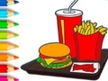 Hra Omaľovánka: Hamburger  online