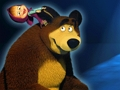 Hra Máša a medveď skryté hviezdy  online