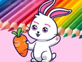 Hra Omaľovánka: Králik Pull Up Carrot  online