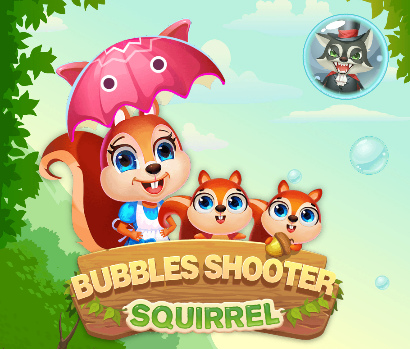 Hra Bubbles Shooter Veverička  online