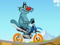 Hra Oggy a švábové bicykle  online