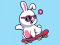 Hra Omaľovánka: Králik Skateboard  online