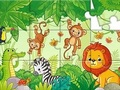 Hra Puzzle: Zvieratá v džungli  online