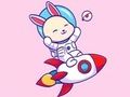 Hra Omaľovánka: Králik astronaut  online