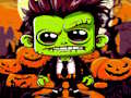 Hra Halloweenske puzzle Franky & Vampire  online