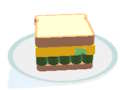 Hra Burger skladacie puzzle  online