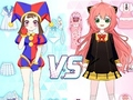 Hra Žiariace anime hviezdne obliekanie  online