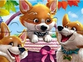Hra Skladačka: Legrační Corgis  online
