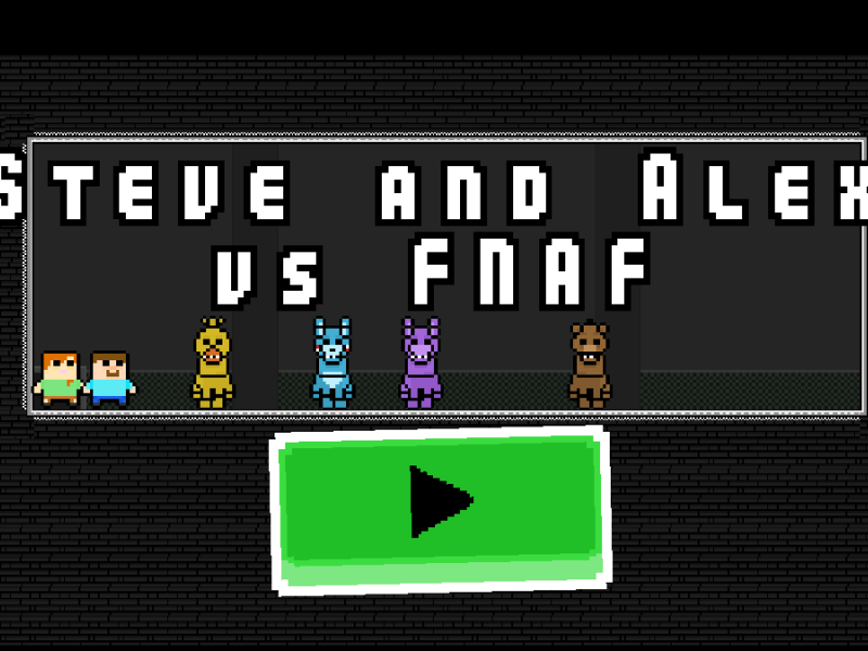 Hra Steve a Alex vs Fnaf  online