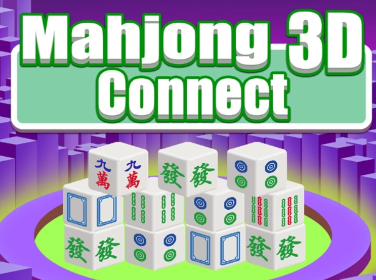 Hra Mahjong pripojenie 3D  online