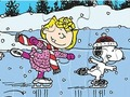 Hra Skladačka: Snoopy korčuľovanie  online