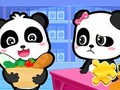 Hra Skladačka: Supermarket Baby Panda  online